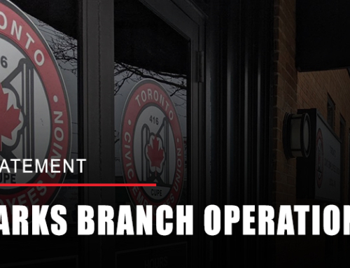 Parks Branch Operations Statement